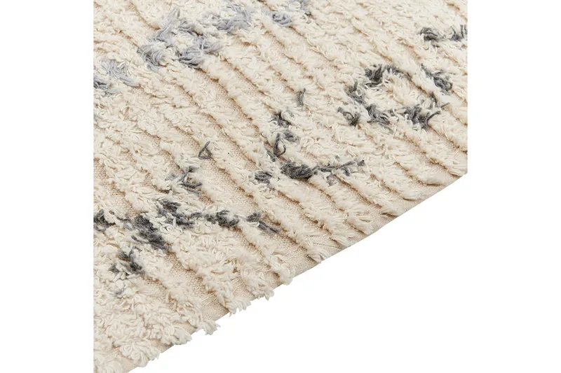 Dispur Bomullsmatta 140x200 cm - Beige - Textil & mattor - Matta - Modern matta - Bomullsmatta