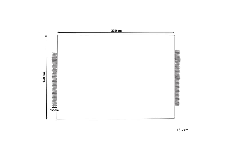 Divarli Ullmatta 160x230 cm - Beige - Textil & mattor - Matta - Modern matta - Ullmatta