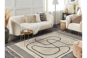 Dokuz Ryamatta 140x200 cm - Beige - Textil & mattor - Matta - Modern matta - Ryamatta