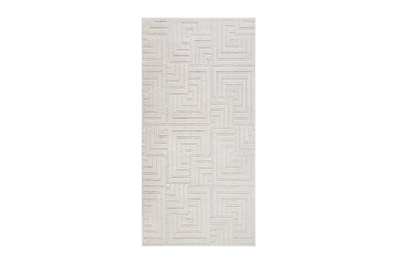 Doria Wiltonmatta 80x150 cm Oval - Vit - Textil & mattor - Matta - Modern matta - Friezematta