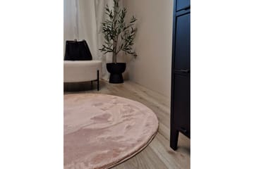 Dream Ryamatta Rosa 160 cm Rund - Rosa - Textil & mattor - Matta - Modern matta - Ryamatta