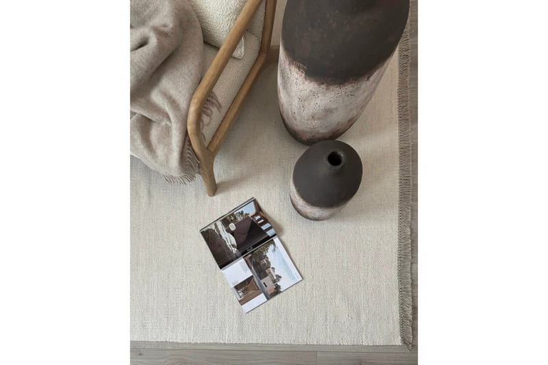 Eden Ullmatta 200x200 cm Kvadratisk - Creme - Textil & mattor - Matta - Modern matta - Ullmatta