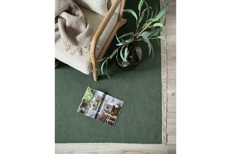 Eden Ullmatta 200x200 cm Kvadratisk - Smaragdgrön - Textil & mattor - Matta - Modern matta - Ullmatta