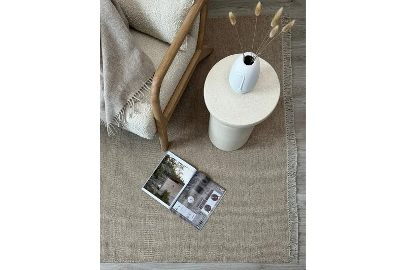 Eden Ullmatta 200x300 cm Rektangulär - Beige - Textil & mattor - Matta - Modern matta - Ullmatta