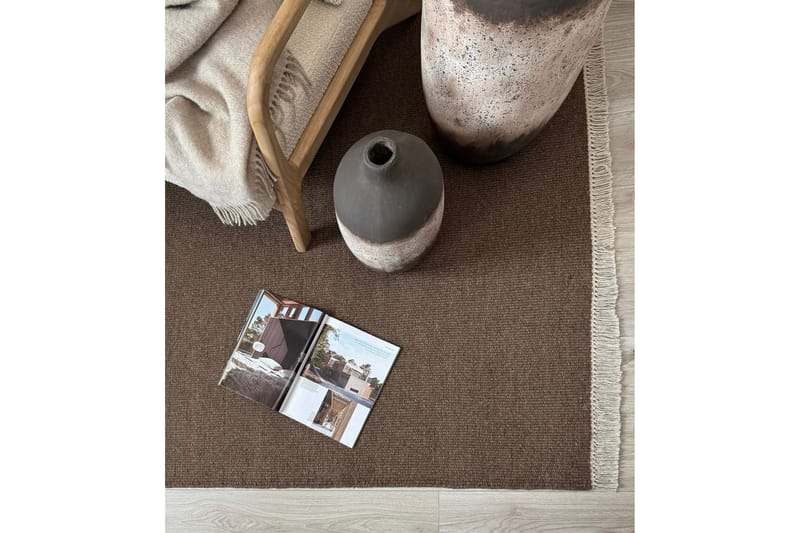 Eden Ullmatta 250x250 cm Kvadratisk - Brun - Textil & mattor - Matta - Modern matta - Ullmatta