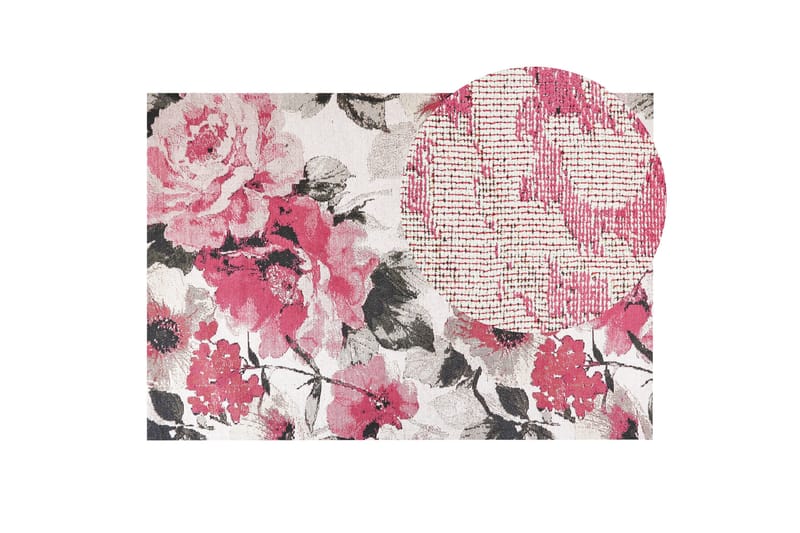 Ejaz Ryamatta 140x200 cm - Rosa - Textil & mattor - Matta - Modern matta - Bomullsmatta