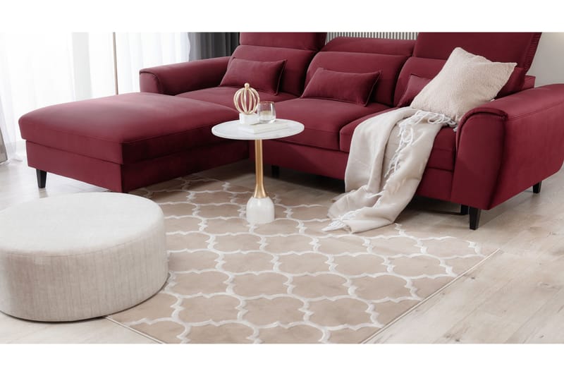 Elsher Ryamatta 180x120 cm - Beige - Textil & mattor - Matta - Modern matta - Ryamatta