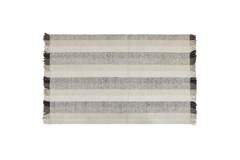 Emirler Ullmatta 140x200 cm, Svart/Vit