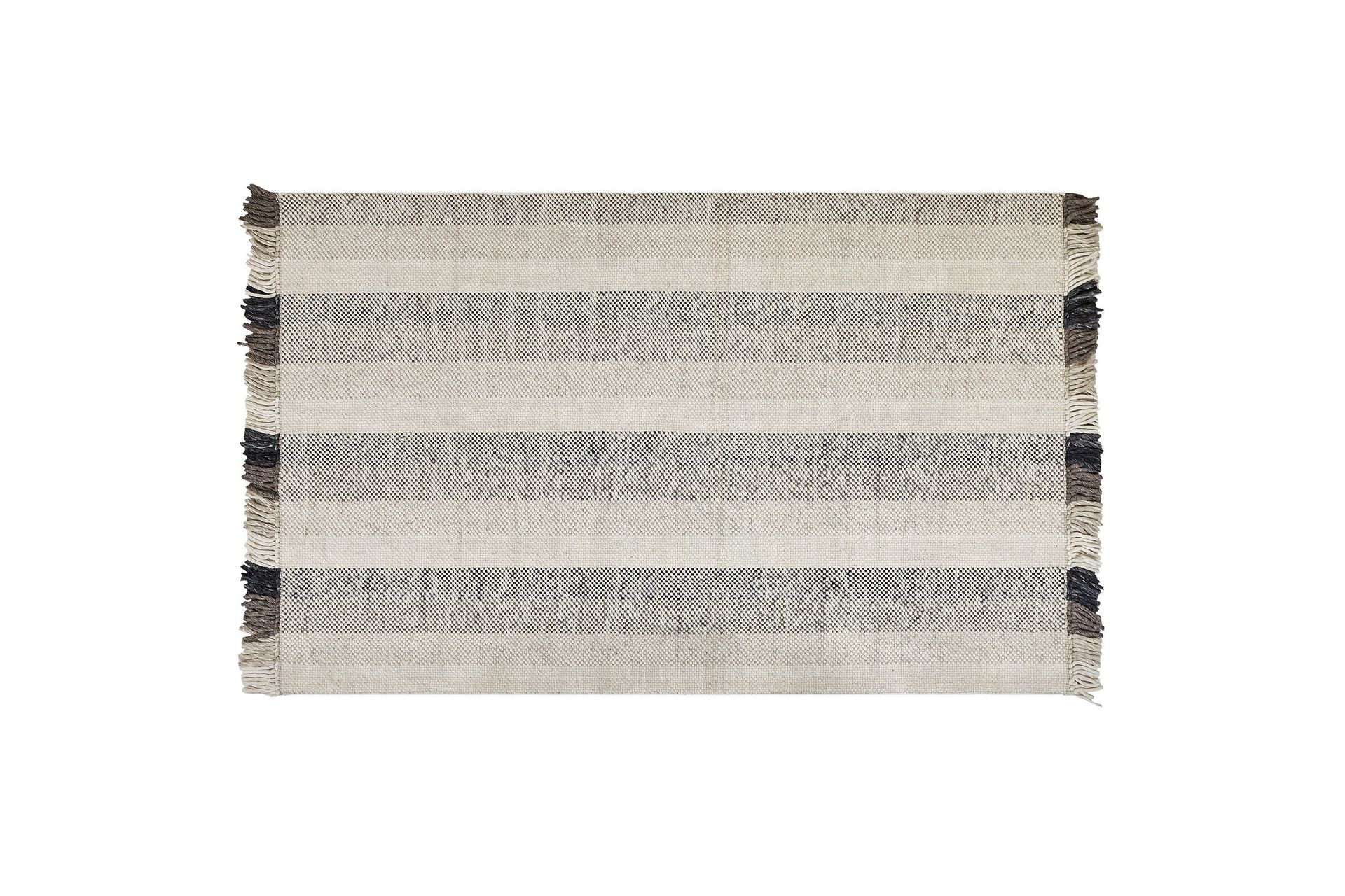 Emirler Ullmatta 140x200 cm - Svart/Vit