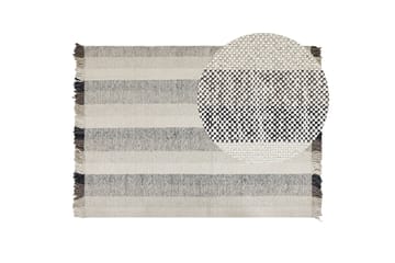 Emirler Ullmatta 140x200 cm - Svart/Vit - Textil & mattor - Matta - Modern matta - Ullmatta