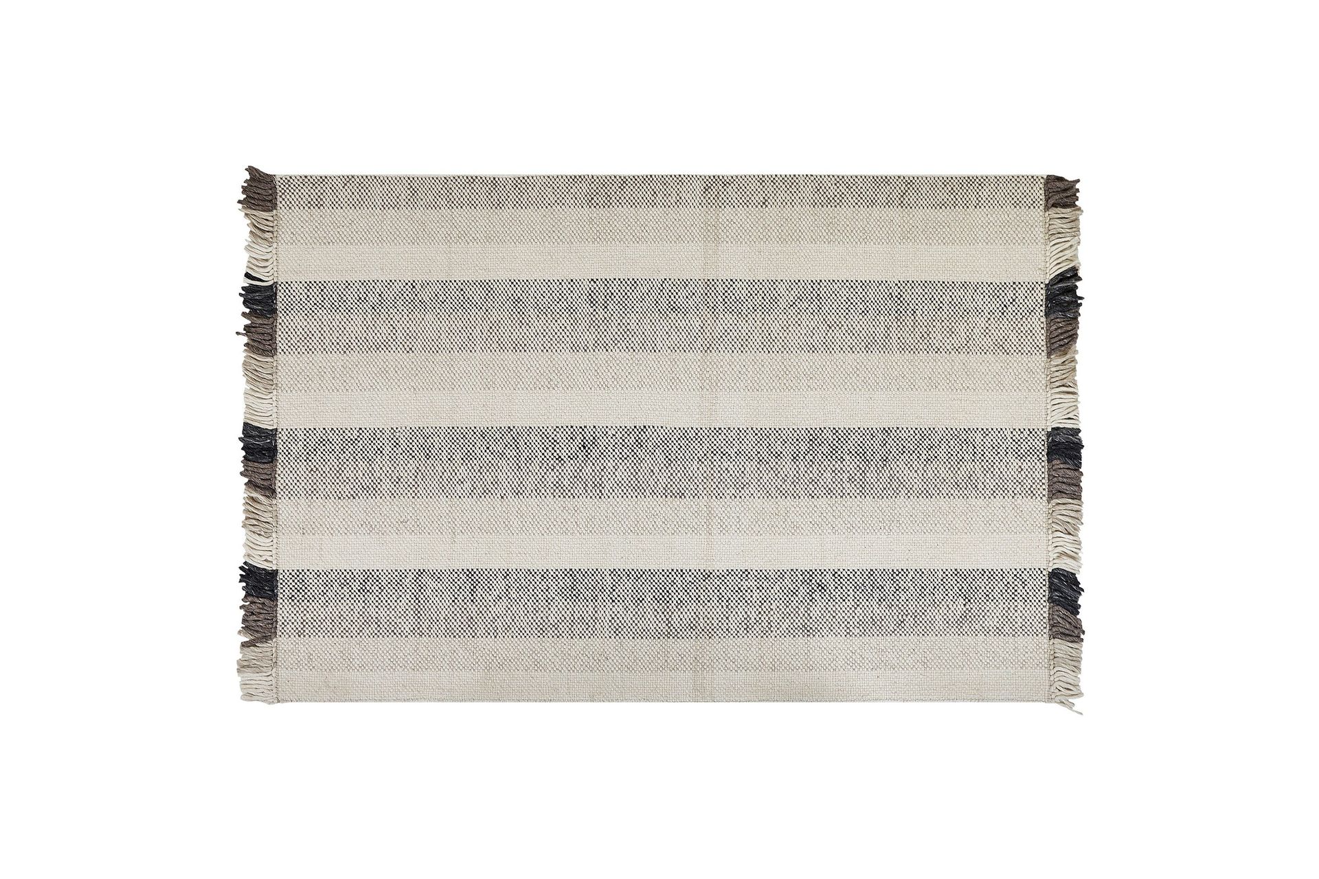 Emirler Ullmatta 160x230 cm - Svart/Vit