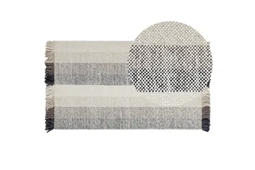 Emirler Ullmatta 80x150 cm - Svart/Vit - Textil & mattor - Matta - Modern matta - Ullmatta