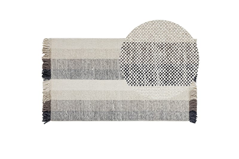 Emirler Ullmatta 80x150 cm - Svart/Vit - Textil & mattor - Matta - Modern matta - Ullmatta