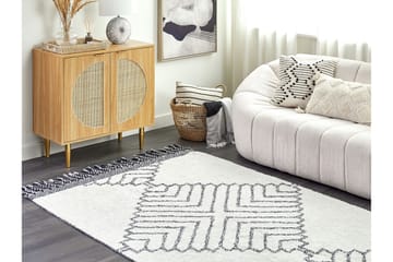 Eray Ryamatta 140x200 cm - Svart/Vit - Textil & mattor - Matta - Modern matta - Ryamatta