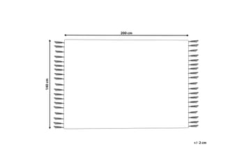 Eray Ryamatta 140x200 cm - Svart/Vit - Textil & mattor - Matta - Modern matta - Ryamatta