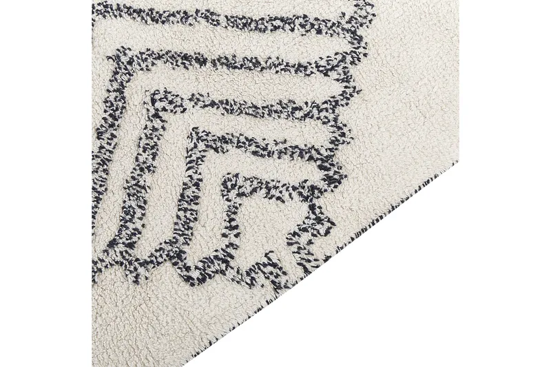 Eray Ryamatta 80x150 cm - Svart/Vit - Textil & mattor - Matta - Modern matta - Ryamatta