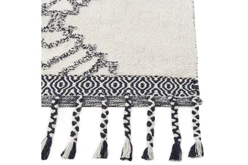 Eray Ryamatta 80x150 cm - Svart/Vit - Textil & mattor - Matta - Modern matta - Ryamatta