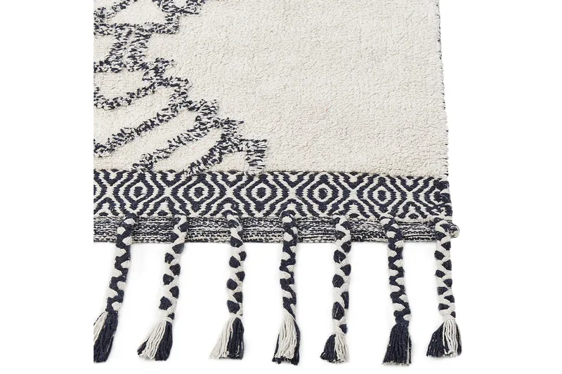 Eray Ryamatta 80x150 cm - Svart/Vit - Textil & mattor - Matta - Modern matta - Ryamatta