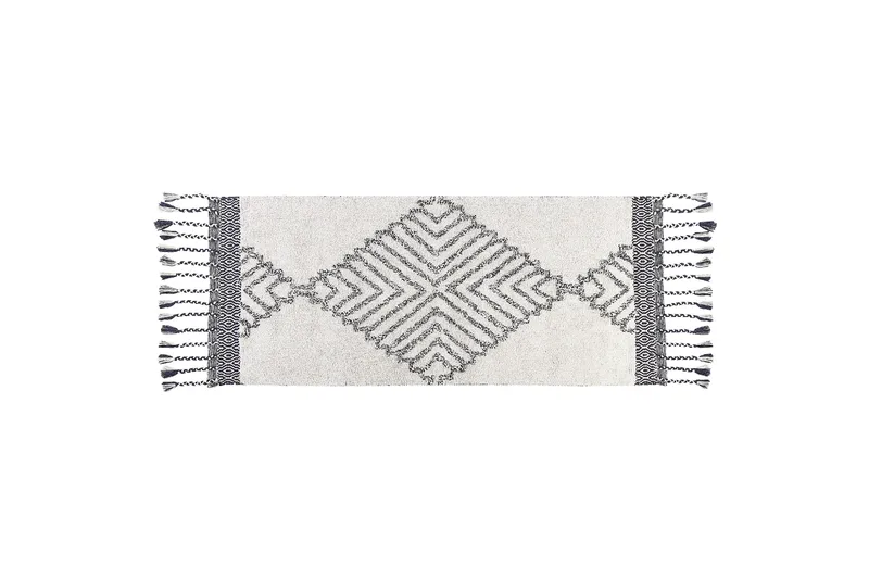 Eray Ryamatta 80x150 cm, Svart/Vit