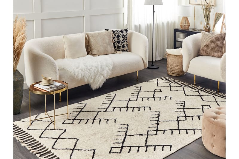 Erler Bomullsmatta 140x200 cm - Beige - Textil & mattor - Matta - Modern matta - Bomullsmatta