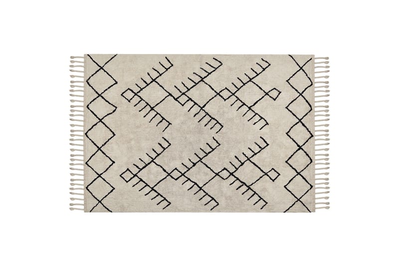 Erler Bomullsmatta 160x230 cm, Beige