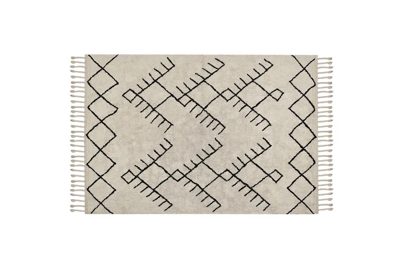Erler Bomullsmatta 160x230 cm, Beige