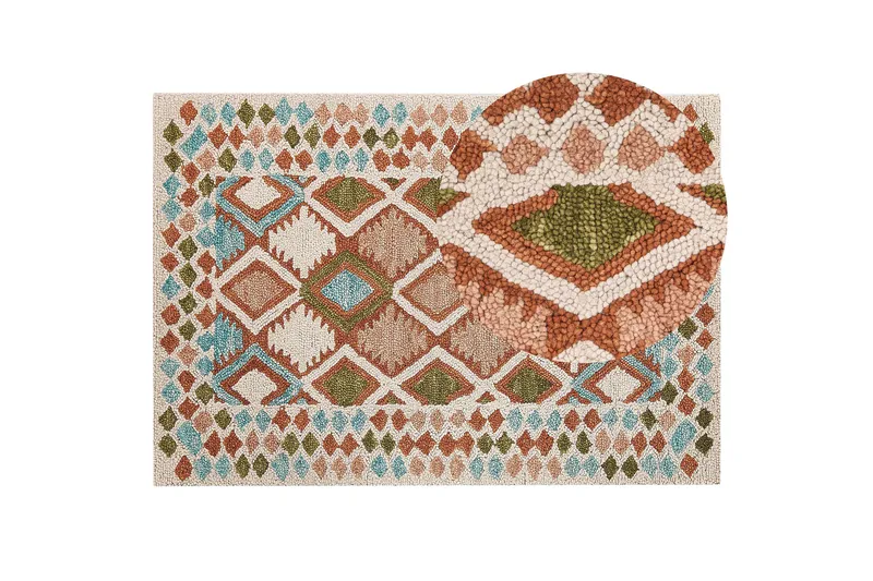 Ermenek Ullmatta 160x230 cm - Beige - Textil & mattor - Matta - Modern matta - Ullmatta