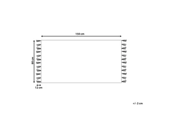 Erzincan Bomullsmatta 80x150 cm - Beige - Textil & mattor - Matta - Modern matta - Bomullsmatta