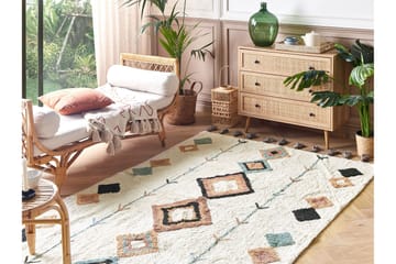 Eskisehir Bomullsmatta 140x200 cm - Beige - Textil & mattor - Matta - Modern matta - Bomullsmatta