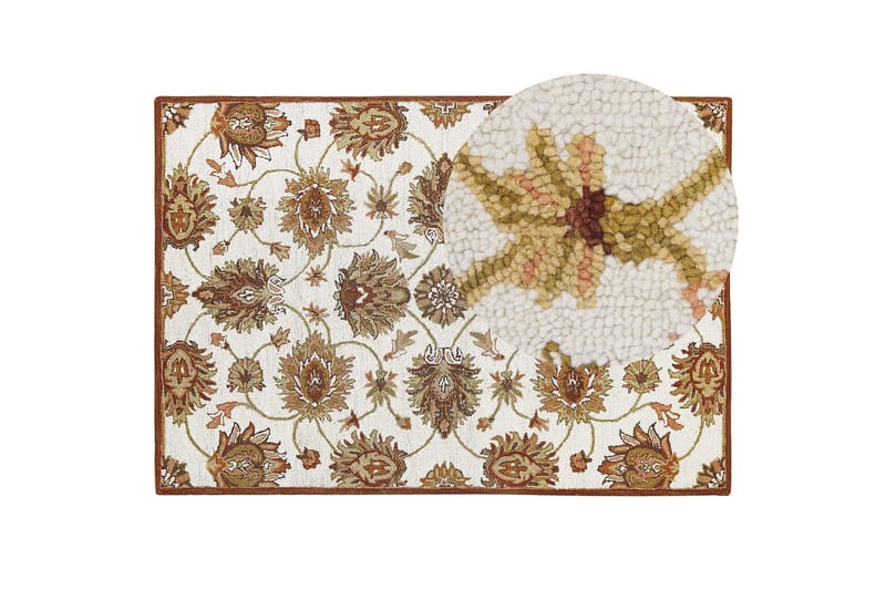 Ezine Ullmatta 160x230 cm - Beige - Textil & mattor - Matta - Modern matta - Ullmatta