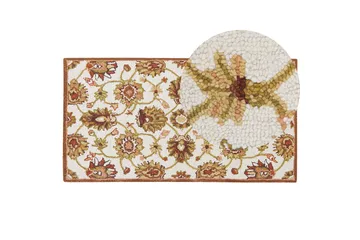 Ezine Ullmatta 80x150 cm Kvadratisk - Beige - Textil & mattor - Matta - Modern matta - Ullmatta