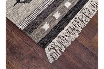 Fagersta Ullmatta 80x200 cm Oblong - Grå - Textil & mattor - Matta - Modern matta - Ullmatta