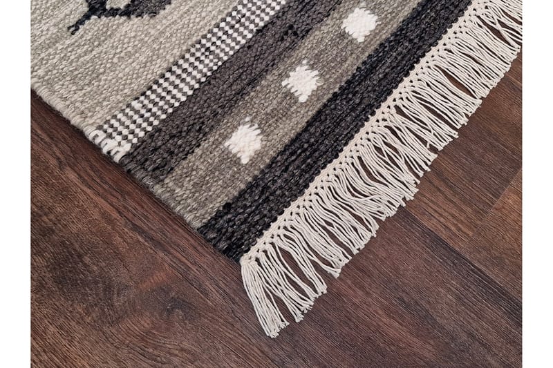 Fagersta Ullmatta 80x200 cm Oblong - Grå - Textil & mattor - Matta - Modern matta - Ullmatta