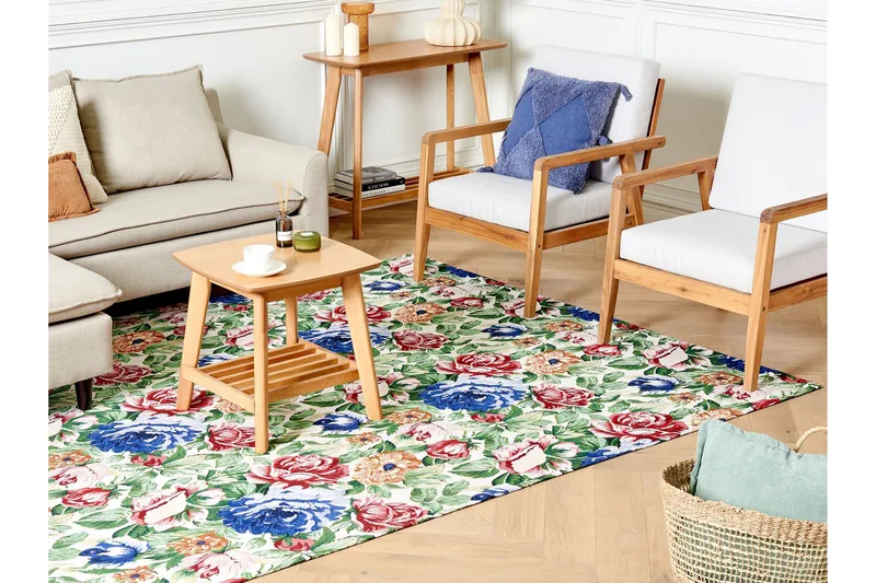 Farwan Bomullsmatta 200x300 cm - Grön - Textil & mattor - Matta - Modern matta - Bomullsmatta