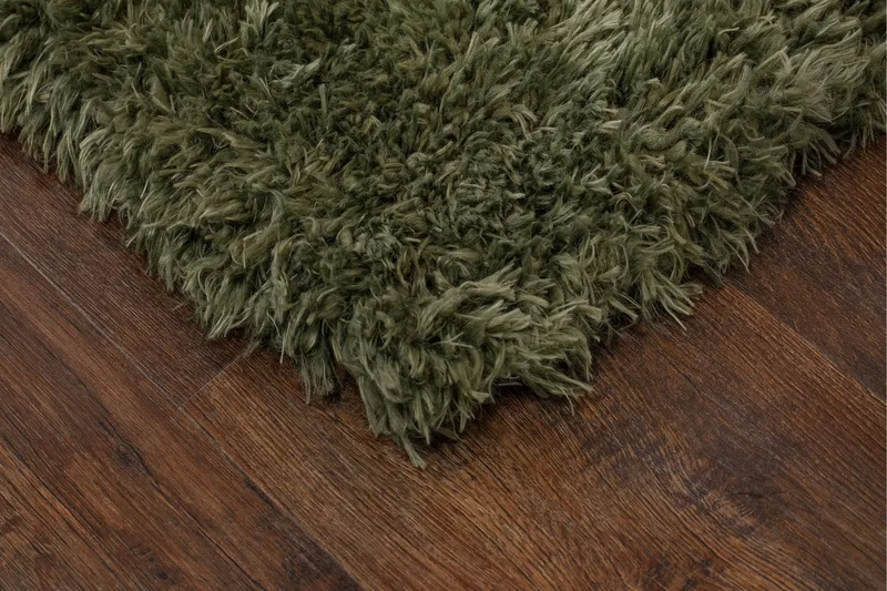 Floki Ryamatta 80x150 cm Rektangulär - Smaragdgrön - Textil & mattor - Matta - Modern matta - Ryamatta