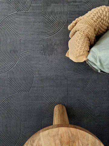 Castello Gångmatta 80x250 cm Rektangulär - Grafit - Textil & mattor - Matta - Modern matta - Friezematta