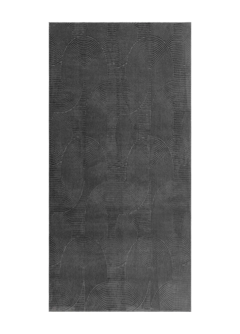 Castello Gångmatta 80x250 cm Rektangulär - Grafit - Textil & mattor - Matta - Modern matta - Friezematta
