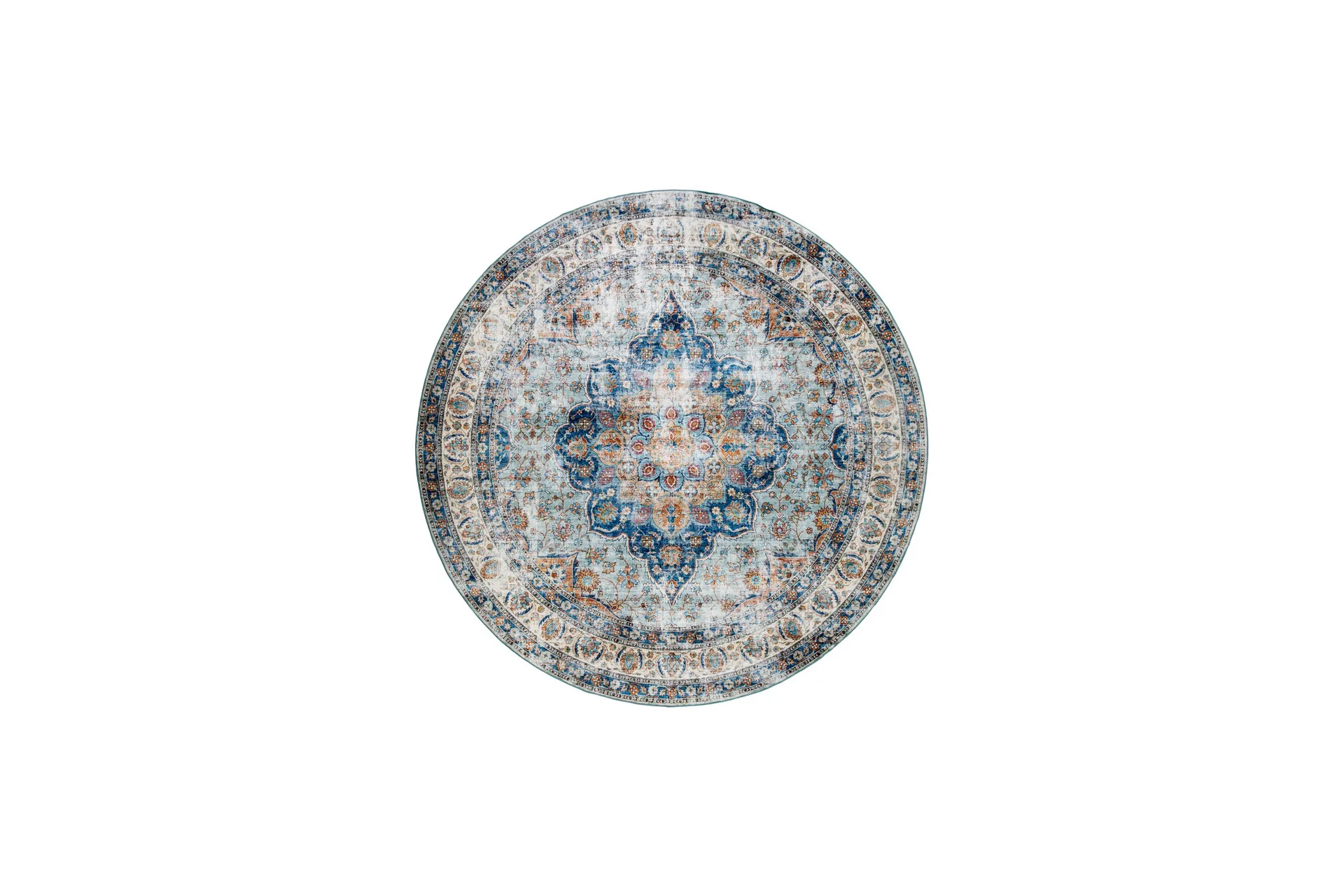 tarfaya friezematta rund 200 cm - flerfärgad