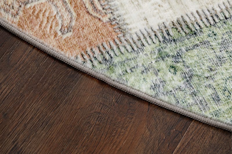 Tarfaya Friezematta Rund 200 cm - Grön - Textil & mattor - Matta - Modern matta - Friezematta