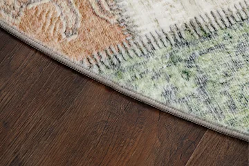 Tarfaya Friezematta Rund 200 cm - Grön - Textil & mattor - Matta - Modern matta - Friezematta