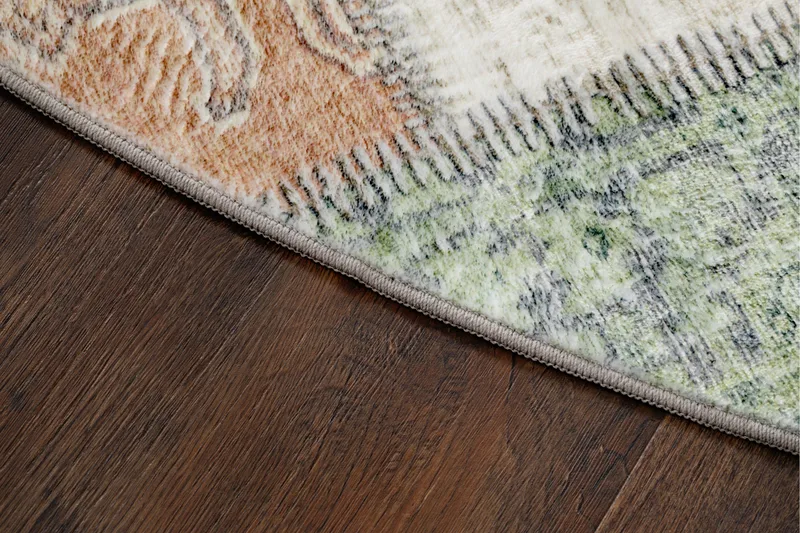 Tarfaya Friezematta Rund 200 cm - Grön - Textil & mattor - Matta - Modern matta - Friezematta