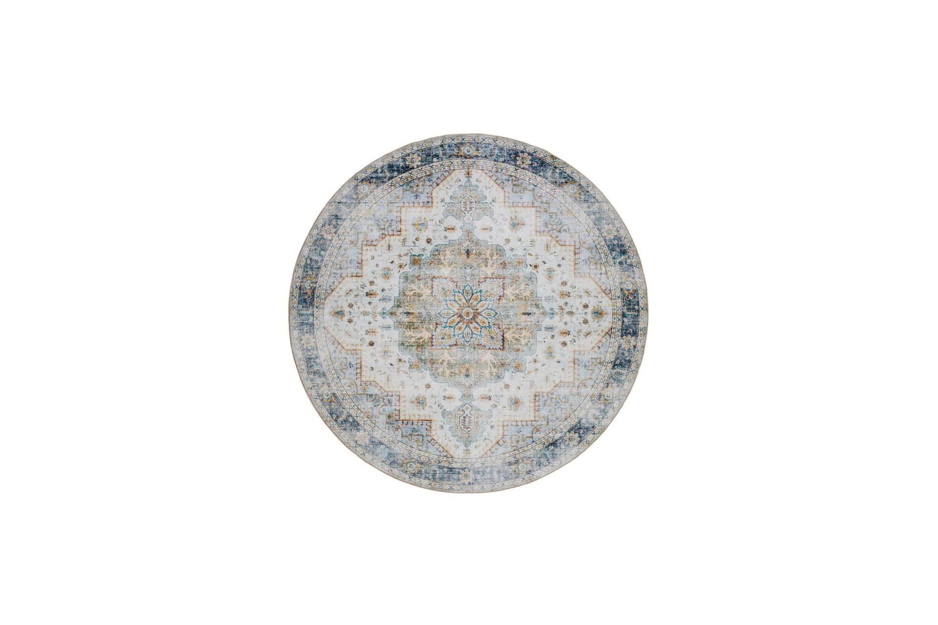 Tarfaya Friezematta Rund 240 cm - Creme