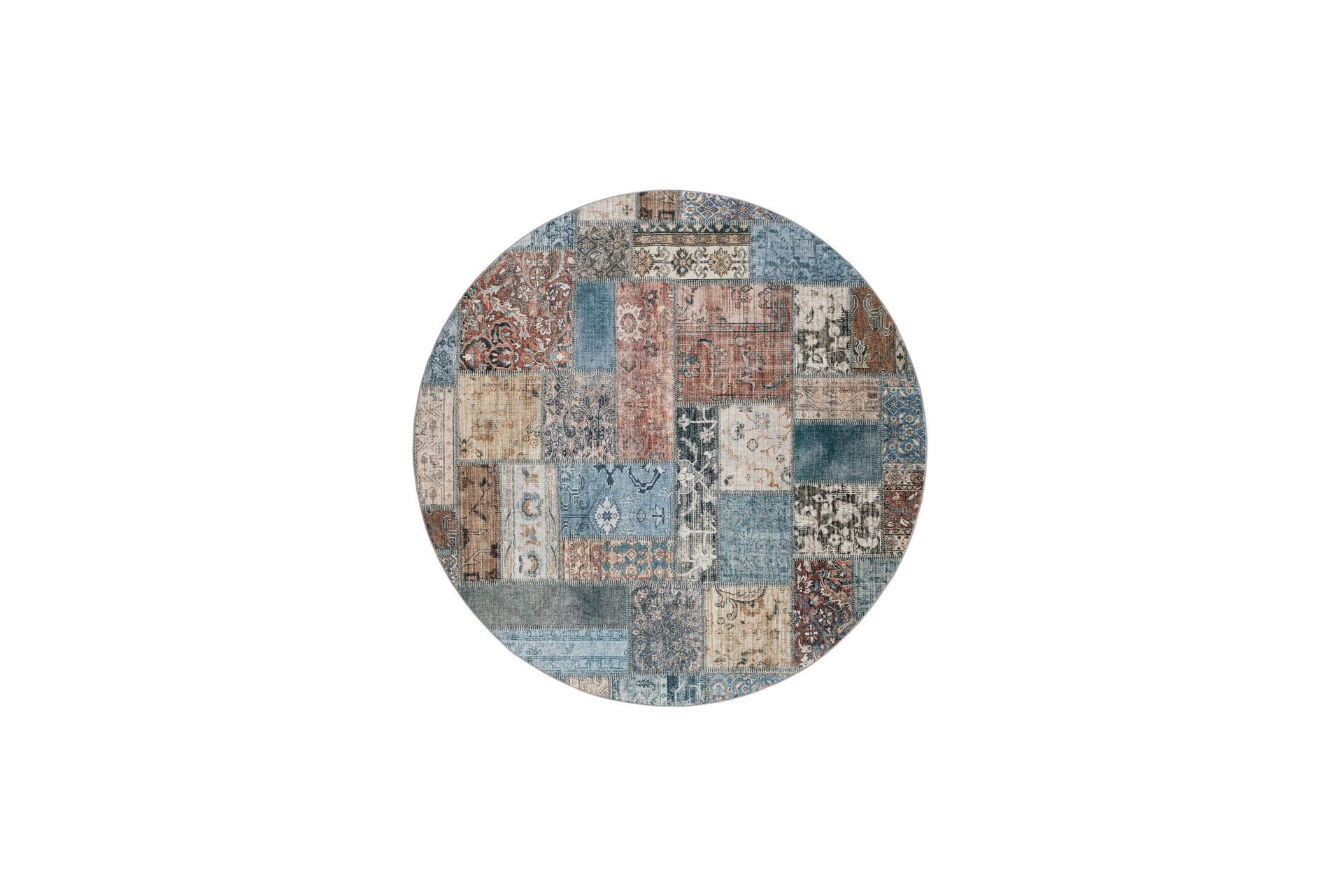Tarfaya Friezematta Rund 240 cm - Flerf&auml;rgad