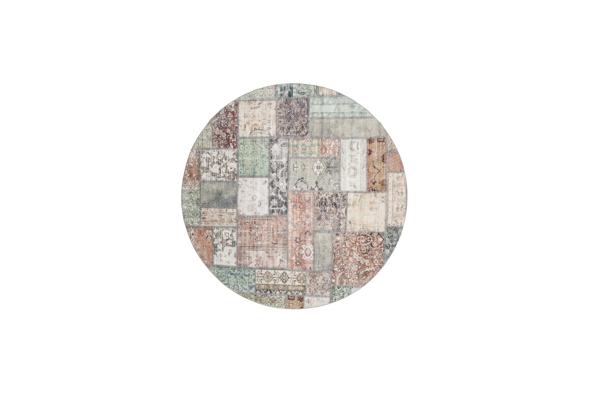Tarfaya Friezematta Rund 240 cm - Grön