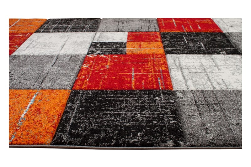 London Square Friezematta 160x230 - Röd/Orange - Textil & mattor - Matta - Modern matta - Friezematta