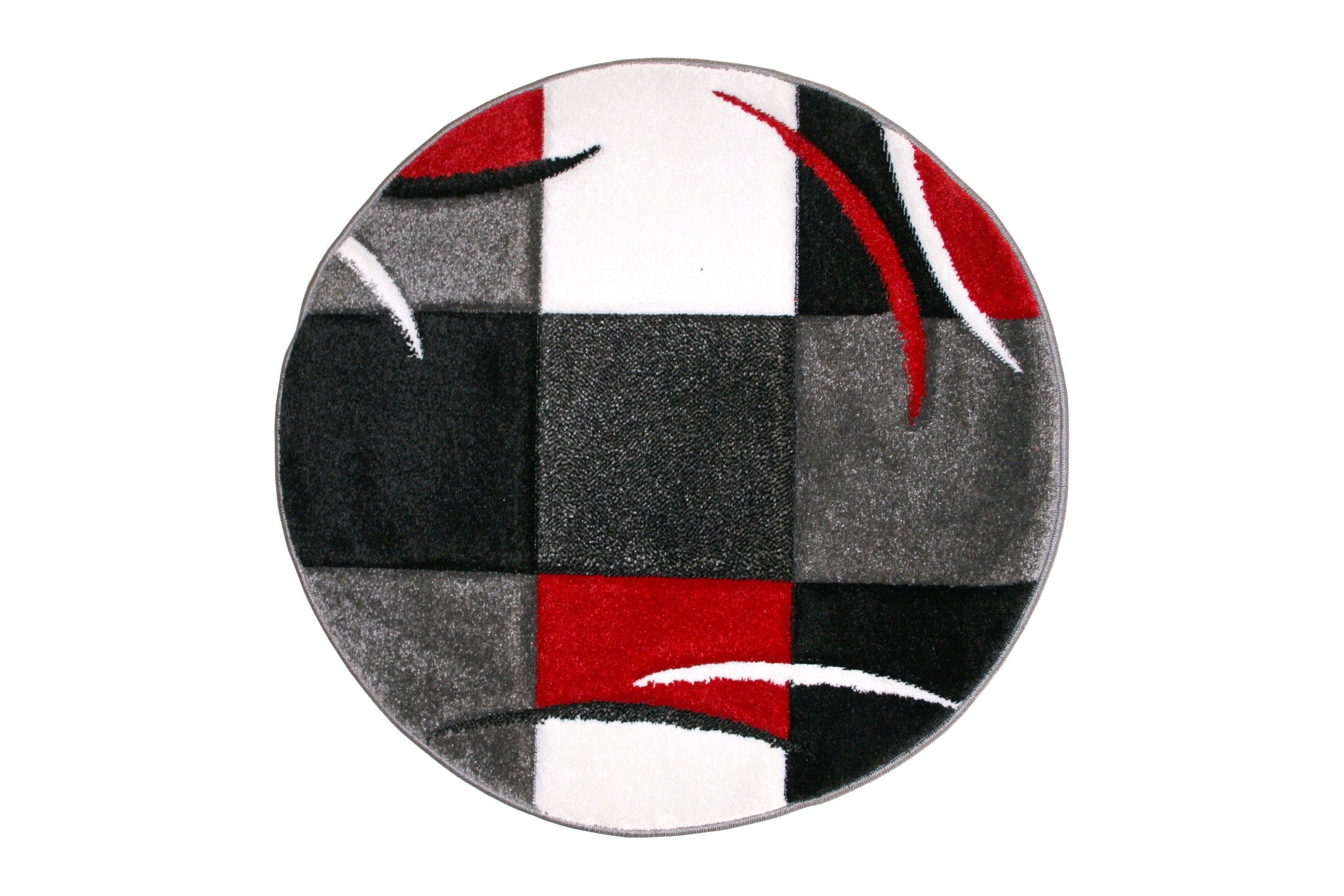 London Patch Friezematta Rund 120 Röd