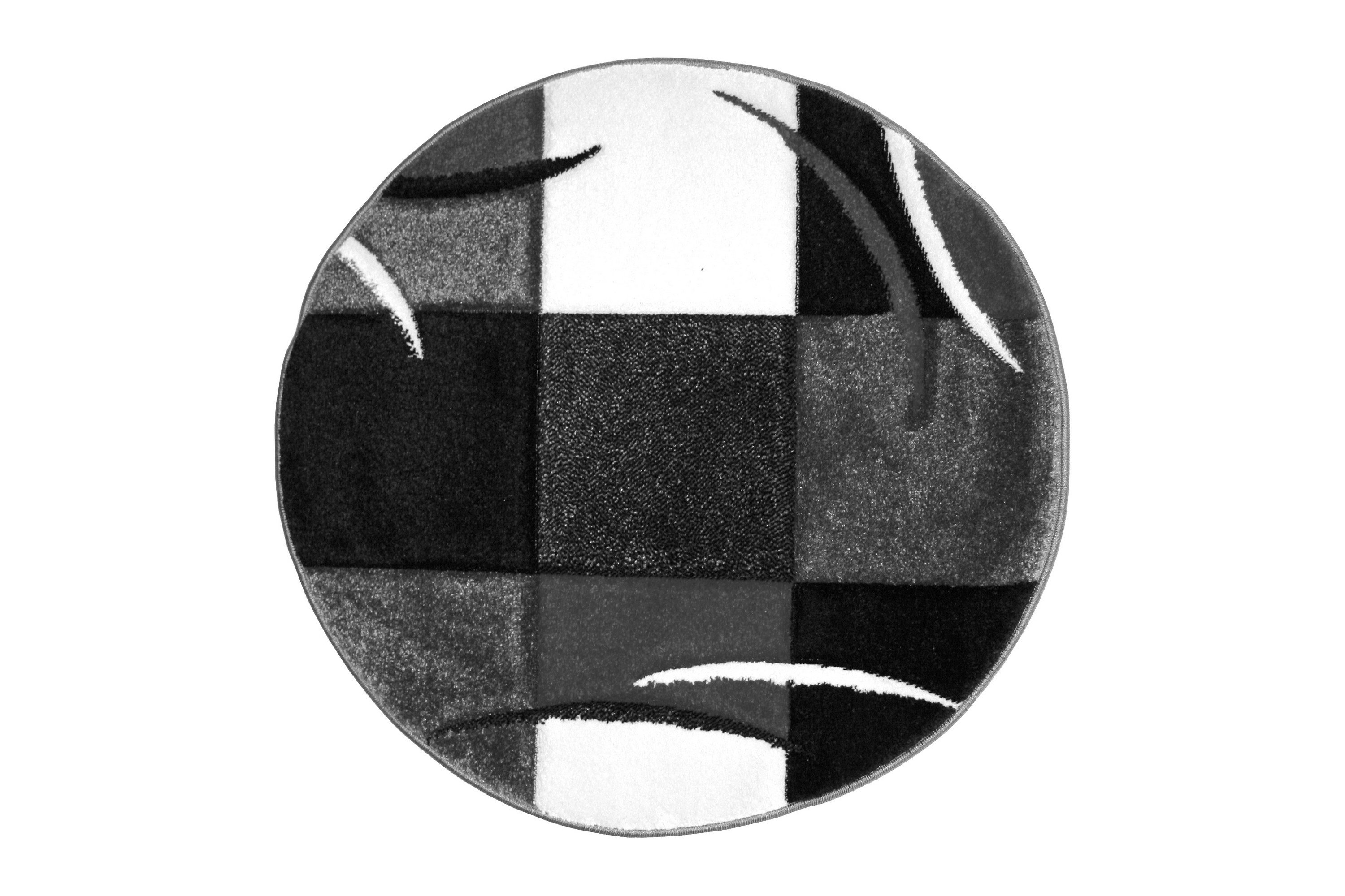 London Patch Friezematta Rund 160 Svart