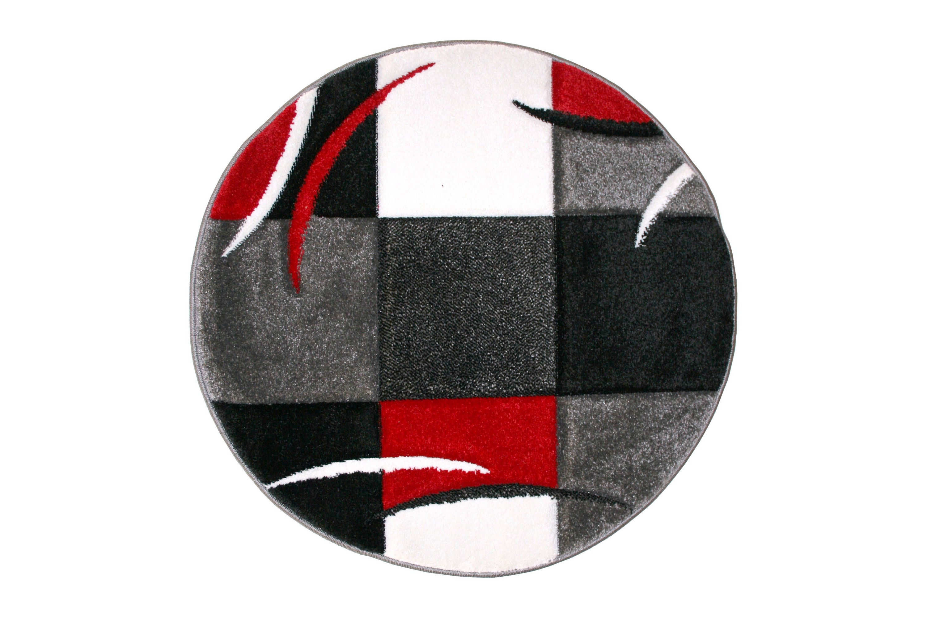London Patch Friezematta Rund 240 Röd