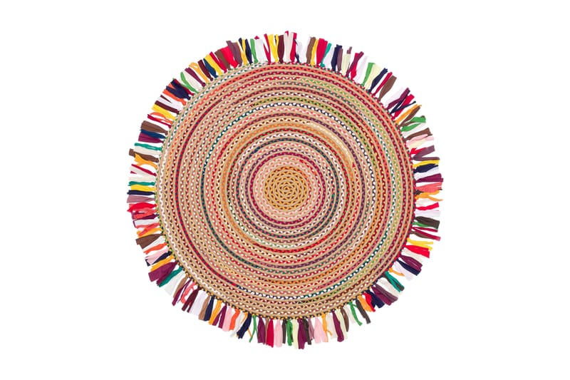 Matta Santoshe 90x90 cm - Flerfärgad - Textil & mattor - Matta - Modern matta - Friezematta
