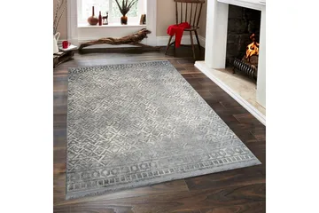 Naveena Gångmatta 80x150 cm Rektangulär - Grå/Creme - Textil & mattor - Matta - Modern matta - Friezematta